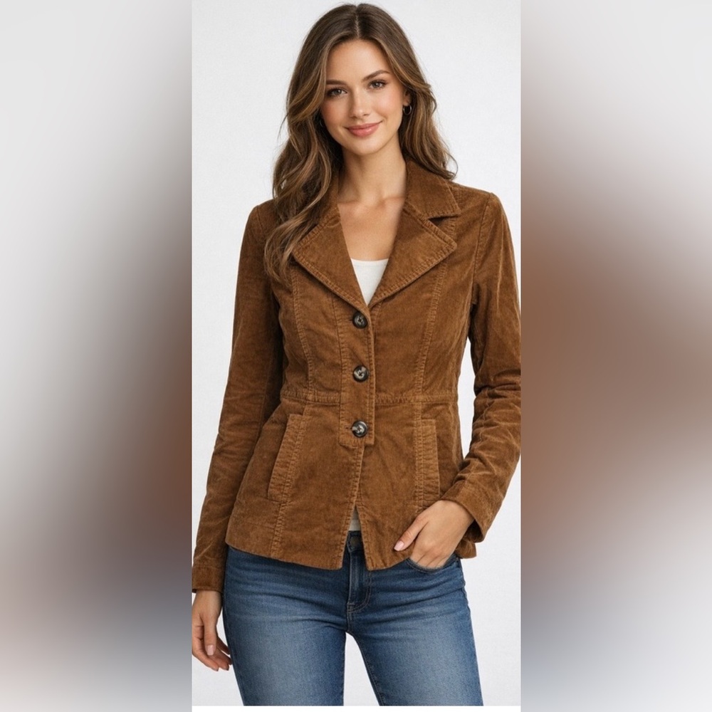 CAbi Brown Corduroy Blazer Jacket